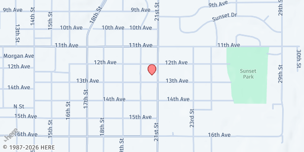 Map showing Salvation Army - Lewiston at 1220 21st St., Lewiston, ID
