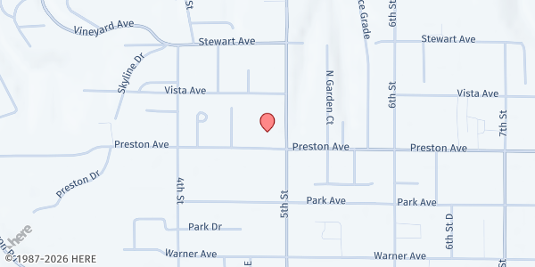 Map showing St. Vincent de Paul - Lewiston at 3138 5th St., Lewiston, ID