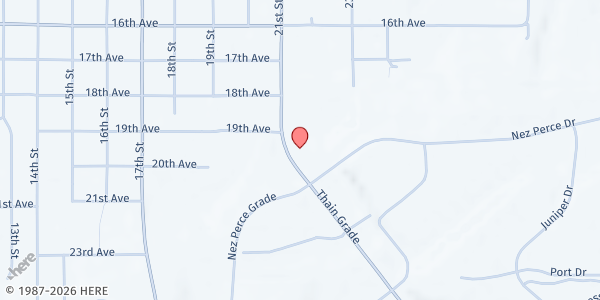 Map showing Valley Food Bank at Valley Food Bank, Lewiston, ID