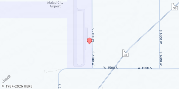 Map showing Oneida Crisis Center - Malad City at 1312 2100 W, Malad City, ID