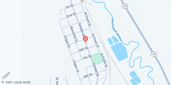 Map showing Bannock County Mobile Pantry - McCammon at Center St., McCammon, ID
