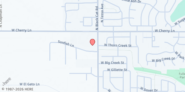 Map showing Sulamita Food Pantry - Food Distribution Center at 1435 N Black Cat Rd, Meridian, ID