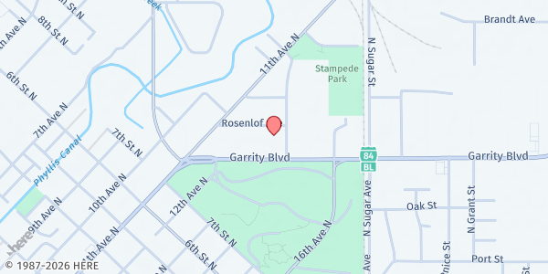 Map showing Idaho Hispanic Foundation at 315 Stampede Dr, Nampa, ID