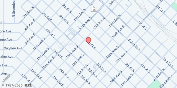 Map showing Nazarene Care House at 1321 6th Street South, Nampa, ID