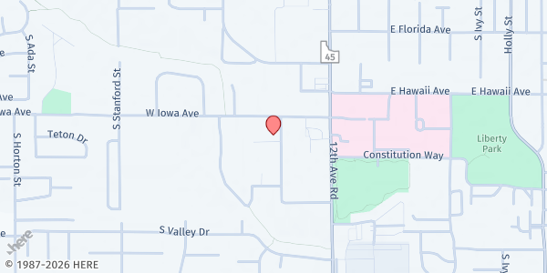 Map showing Seventh-day Adventist-nampa - Food Distribution Center at 1515 Checola St, Nampa, ID