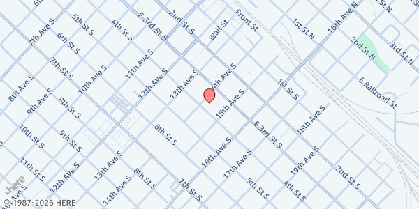 Map showing The Community Family Shelter at 1412 4th St S, Nampa, ID