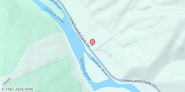 Map showing Lemhi County Mobile Pantry - North Fork at 1975 Hwy 93 N, North Fork, ID