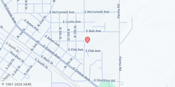Map showing Parma Area Senior Citizens - Food Distribution Center at 410 N 8th St, Parma, ID