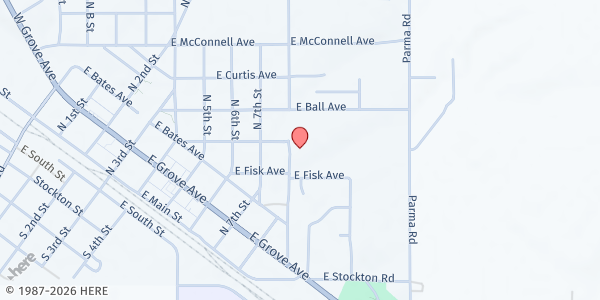 Map showing Parma Area Senior Citizens Inc at 410 N 8th St, Parma, ID