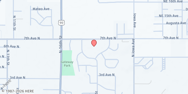 Map showing Payette Church of the Nazarene at 1980 7th Ave, Payette, ID