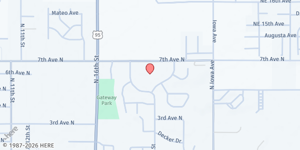 Map showing Payette County Mobile Pantry - PayNaz at 1980 7th Ave, Payette, ID