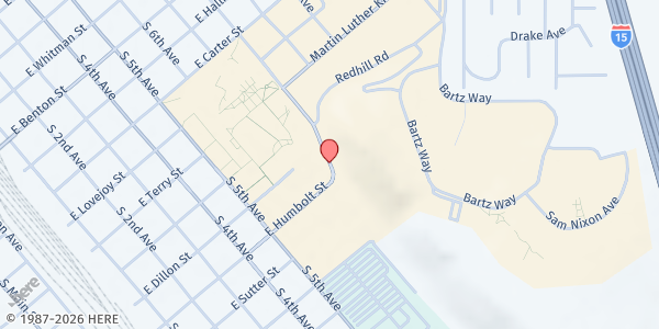 Map showing Idaho State University - Benny's Pantry at 921 S. 8th, Pocatello, ID