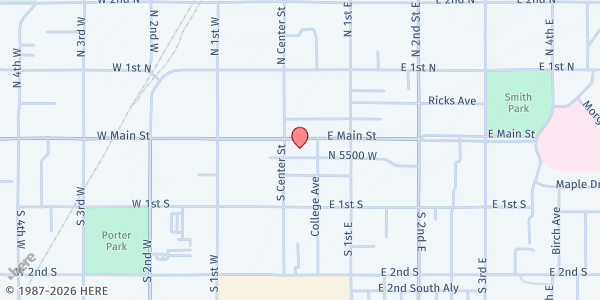 Map showing Family Crisis Center at Family Crisis Center, Rexburg, ID