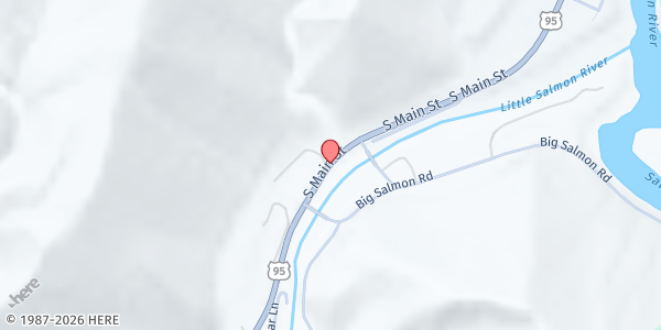 Map showing Riggins Assembly of God at 1015 S Main St, Riggins, ID