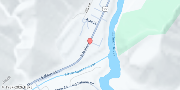 Map showing Riggins Assembly of God - Food Distribution Center at 1015 Main St, Riggins, ID