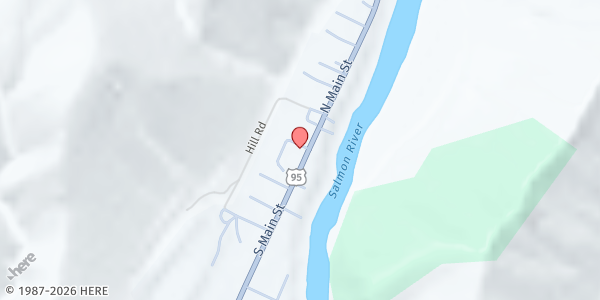 Map showing Salmon River Senior Citizens, Inc. at 121 South Lodge Street, Riggins, ID