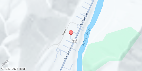 Map showing Salmon River Senior Citizens Inc at 121 Lodge St, Riggins, ID