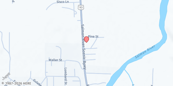 Map showing EICAP Lemhi - Salmon at 955 Riverfront Dr. Suite A, Salmon, ID