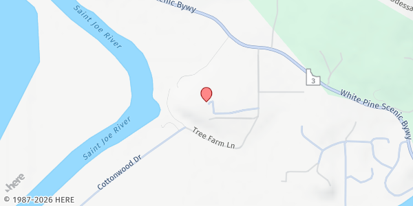 Map showing Church of the Nazarene at 175 Grandview Dr, St Maries, ID