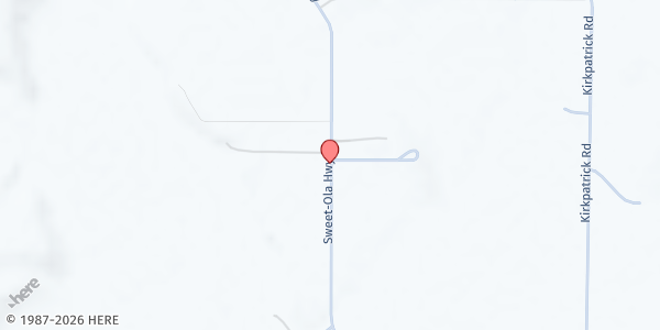 Map showing God's Community Food Pantry at 7405 Sweet Ola Hwy, Sweet, ID