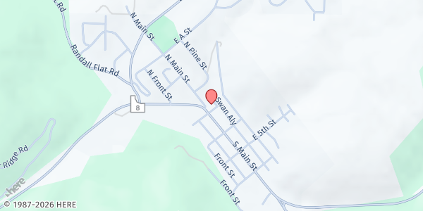 Map showing Friendly Seniors of Troy at 100 N. Main St, Troy, ID