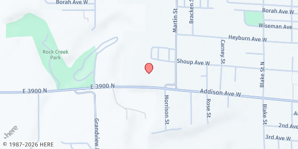 Map showing Safe House Twin Falls at 650 Addison Ave W Suite 200, Twin Falls, ID