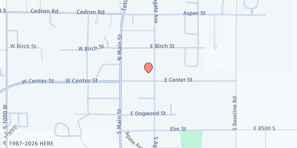 Map showing Teton County Mobile Pantry - Victor at 87 E Center St., Victor, ID