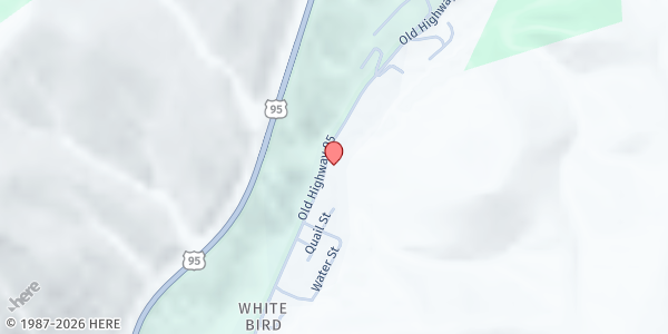 Map showing Idaho County Mobile Pantry - White Bird at 355 River St, White Bird, ID