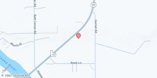 Map showing Friends Community Church at 17434 US-95, Wilder, ID