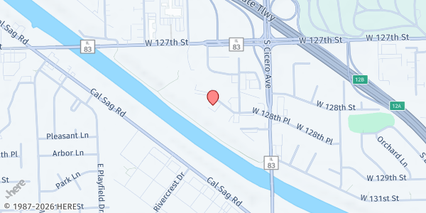 Map showing Operation Blessing of Southwest Chicagoland at 4901 W 128th Pl, Alsip, IL