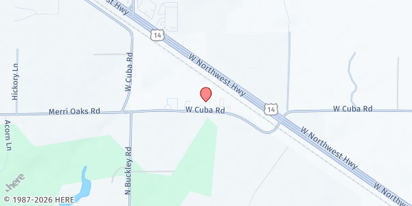 Map showing Cuba Township Food Pantry at 28000 W. Cuba Road, Barrington, IL