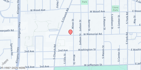 Map showing Bensenville Wood Dale Food Pantry at 192 S Center Street, Bensenville, IL