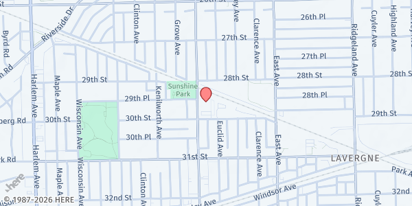 Map showing Pav YMCA at 2947 S Oak Park Ave, Berwyn, IL