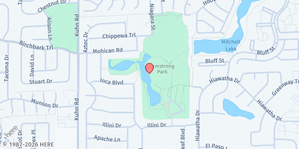 Map showing Bloomingdale Township Food Pantry, Inc. at 123 N Rosedale Ave., Bloomingdale, IL