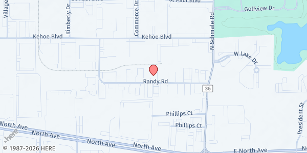 Map showing Humanitarian Service Project at 465 Randy Rd, Carol Stream, IL