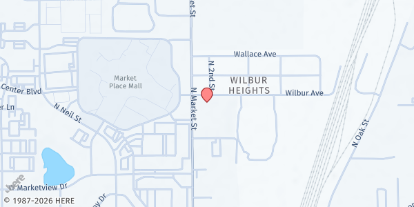 Map showing The Salvation Army - Champaign at 2212 North Market St, Champaign, IL