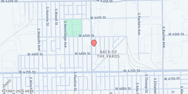 Map showing Casa Catalina at 4537 S Ashland Ave, Chicago, IL