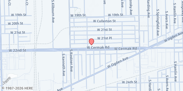 Map showing Fuel Movement Community Organization at 4248 W Cermak, Chicago, IL