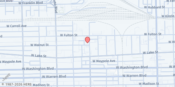 Map showing Greater Holy Temple COGIC at 246 N California Ave, Chicago, IL