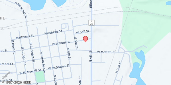 Map showing Community Needs Agency at 418 W Wilmot, Chillicothe, IL