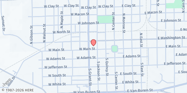 Map showing Neighborhood Care Center - Clinton at 309 W Main St, Clinton, IL