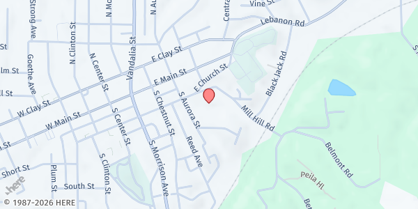 Map showing Collinsville Food Pantry at 2009 Mall St, Collinsville, IL