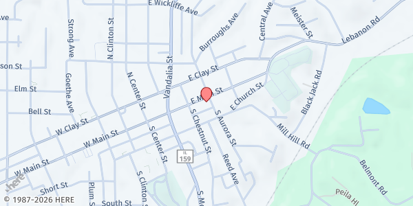 Map showing Collinsville Township at 420 E Main St, Collinsville, IL