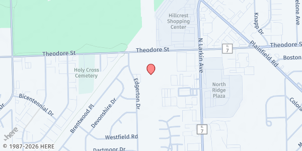 Map showing Family Outreach Program, Inc. at 1701 N Larkin Ave, Crest Hill, IL