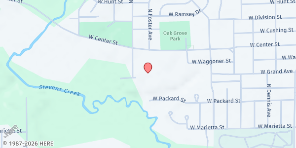 Map showing Northwest Christian Church at 1306 N. Stanley Dr., Decatur, IL
