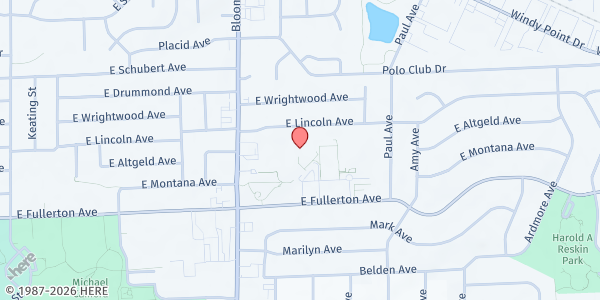 Map showing Glendale Heights Sports Hub at 250 Civic Center Plaza, Glendale Heights, IL