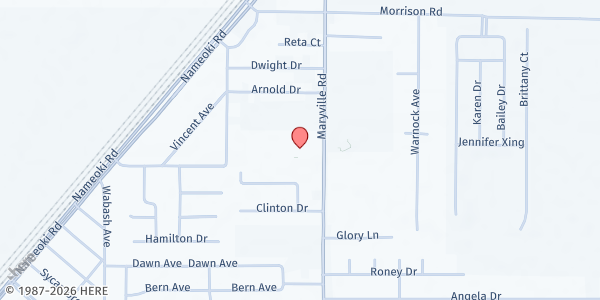 Map showing City Temple Assembly Of God - Food Pantry at 4751 Maryville Rd., Granite City, IL