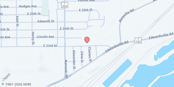 Map showing Salvation Army Granite City at 3007 E 23rd St, Granite City, IL