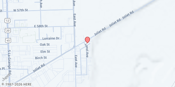Map showing Village of Hodgkins at 9096 Joliet Road, Hodgkins, IL