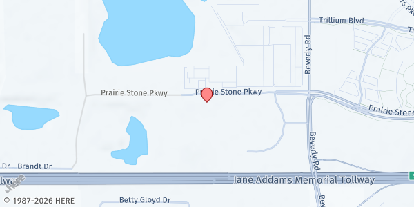 Map showing Life Changers International Church at 2500 Beverly Road, Hoffman Estates, IL